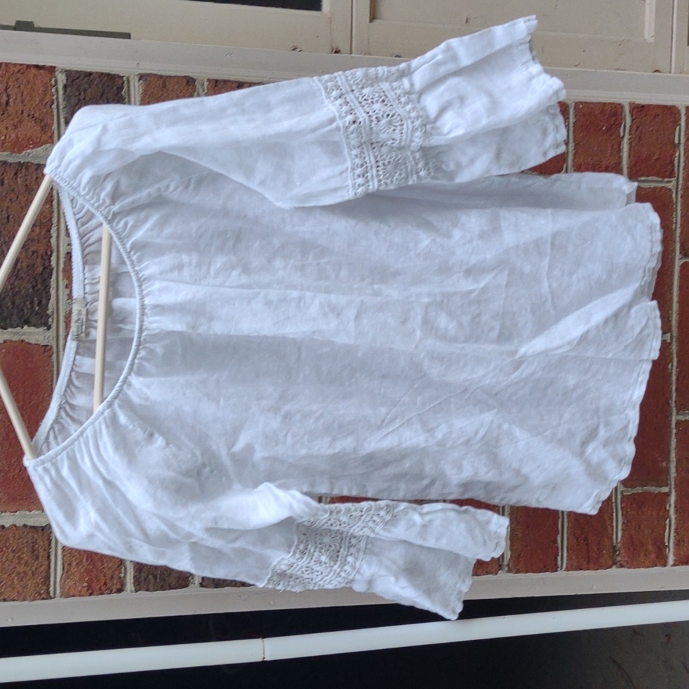 Alessia Pacini linen peasant blouse